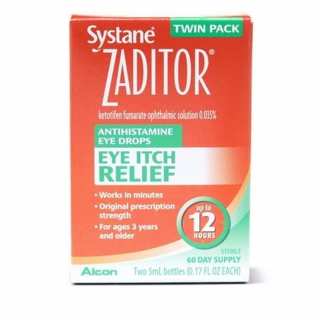 UPC 300654011064 product image for ZADITOR Antihistamine Eye Drops  Allergy Symptom Relief  5 ml  Twin Pack | upcitemdb.com