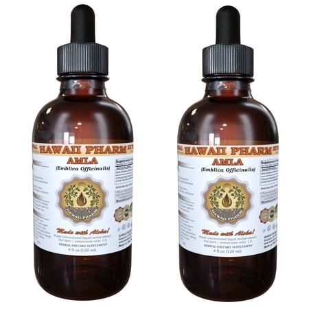 Amla (Phyllanthus Emblica) Tincture, Organic Liquid Extract, Yu Gan Zi, Herbal Supplement 2x4 oz