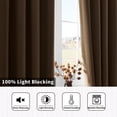 thumbnail image 2 of Cortina Joydeco Blackout de lino, 132 x 305 cm, térmica, color beige, 2 of 9