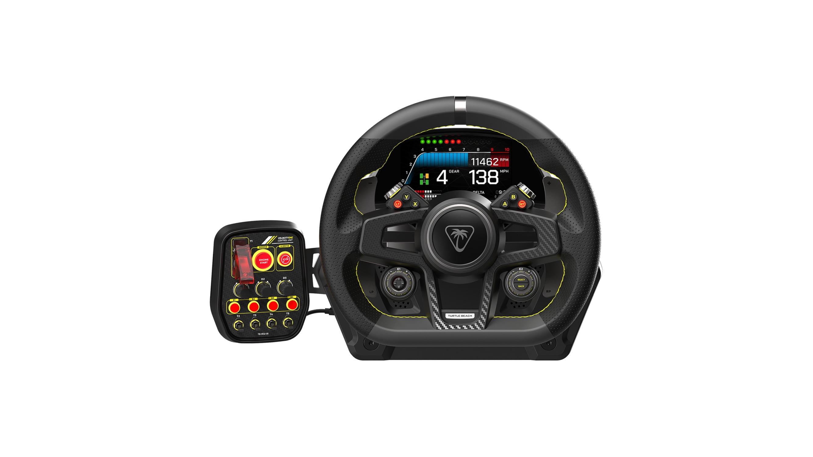 Xbox360 - TURTLEBEACH　ユニバーサル ホイール ペダル システム VelocityOne Race　TBS-0726-05　ブラック Turtle Beach TBS-0726-05 VelocityOne Race Wheel & Pedal