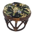 thumbnail image 1 of 18-inch Round Spun Polyester Tufted Footstool Cushion, 1 of 2