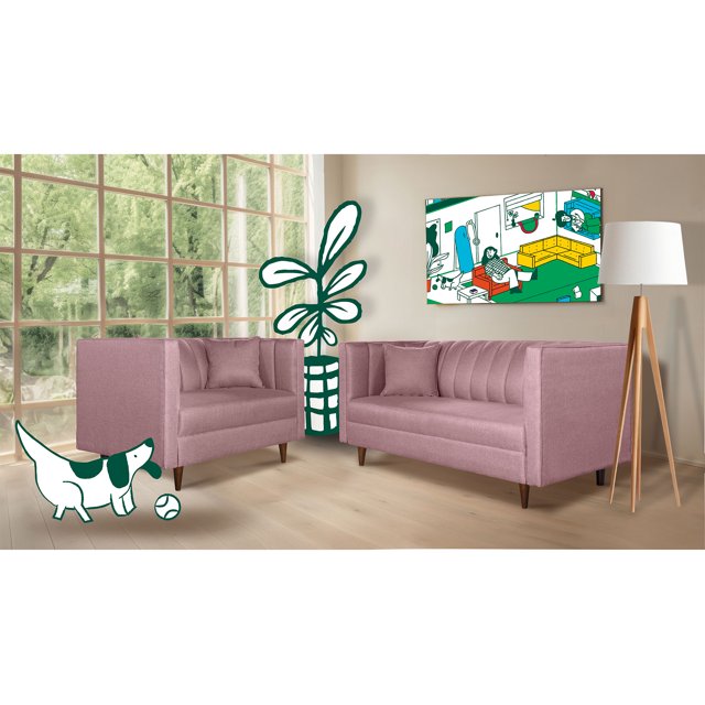 Sala de lino Makora Palo de Rosa Modelo Piccola