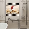 thumbnail image 5 of Farmhouse Framed Canvas Wall Art, Vintage Farm Chicken Sunflowers Black Plaid Wooden Wall Art Painting for Living Room Bedroom Home Decor, 8”x8”, Office Artwork Print, 5 of 9