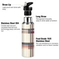thumbnail image 3 of Yayeee 20oz Insulated Water Bottle Double Wall Stainless Steel with Flip Straw Lid, Red Tartan, 3 of 7