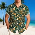 thumbnail image 2 of CHUMUD Men's Hawaiian Shirt Short Sleeve Summer Beach Tropical Button Down Collared Shirt Vacation (Avail for Big & Tall), 2 of 6