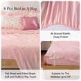thumbnail image 4 of NTBED Colorful Flowers Comforter Set Soft Bows Mushrooms Kids Bedding Set with Sheet, Full, White, 4 of 10