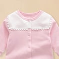 thumbnail image 6 of CAICJ98 Infant Baby Girl Long Sleeve Romper Cotton Cute Style Newborn Toddler Jumpsuit Outfit 0-18 Months (Pink,0-3 Months), 6 of 6