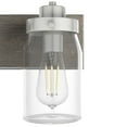 thumbnail image 4 of Hunter - Devon Park 4-light Brushed Nickel, Medium Size Vanity Light, Dimmable, Rustic Style, for Bedrooms, Dining, Living Rooms - 48022, 4 of 8
