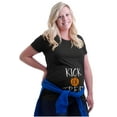thumbnail image 3 of Kick or Treat Pumpkin Halloween Pun Women's Maternity T Shirt Tee Brisco Brands L, 3 of 7