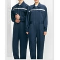 thumbnail image 4 of Atogsazn Mens Cover Jumpsuit Full Zip Long Sleeve Work Coverall with Pocket Costume Uniform Pants Outerwear 01-Dark Blue M Fashion, 4 of 8