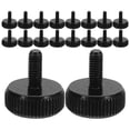 thumbnail image 1 of Mobutofu 50Pcs Pc Case Screws Black Threaded Thumb Screws for Easy Hand Tightening, 1 of 6