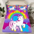 thumbnail image 2 of Erosebridal Monogrammed R Bed Sheets Set Twin Size, Dreamy Unicorn Twin Sheet Sets, Initial A to Z Letter Bedding Twin Size, Ultra Soft Room Decoration, 3pcs, 2 of 7