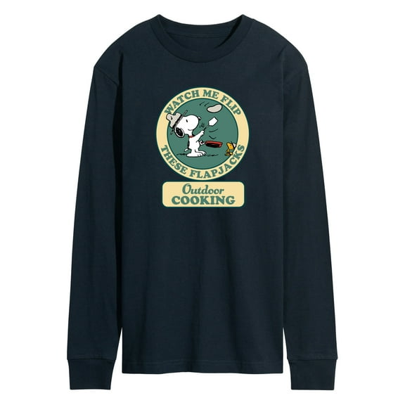 Peanuts - Outdoor Cooking Badge - Men's Long Sleeve T-Shirt