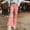 Wine, variant on Leesechin Cargo Pants for Women Trendy Casual Print Flare Stripe Camping Trousers