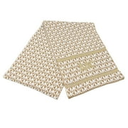 Michael Kors Jet Set Logo Print Reversible Muffler Scarf, Camel Cream