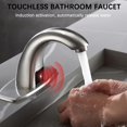 thumbnail image 2 of Grifo para lavabo Charmingwater, sin contacto, níquel cepillado, 2 of 8