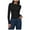 Black, variant on Womens Long Sleeve Shirts Basic Compression Going Out Crop Tops Fall Fashion Y2K Clothes 2026 (Dark Blue, L)