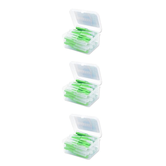 Soidarity 40 Uds. Cepillo interdental cabeza de hilo flexible Push-Pull cepillos de de plástico en forma de I herramienta de higiene bucal Type1 NO1 Soidarity CBP089678