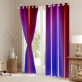 thumbnail image 3 of Erosebridal Pink Blue Red Curtains Ombre Abstract Curtains & Drapes Women Men,Neon Stripes Geometric Curtains Blackout,Gradient Stripe Window Curtain for Bedroom, 3 of 6