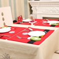 thumbnail image 3 of Manteles individuales navideños para mesa de comedor, con calcetines navideños, manteles individuales con cuchillo y tenedor para manualidades caseras, 4 Uds. oso de fresa Electrónica, 3 of 5
