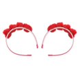 thumbnail image 3 of Loving Heart Headbands For Women Casual Wear Headdress Red 2Pcs, 3 of 5