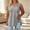 Gray, variant on Women's Plus Size Tank Tops– V-Neck Sleeveless Casual Top with Side Slit– Loose Fit Summer Tee XL-5XL