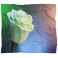 thumbnail image 4 of DESIGN ART Designart 'Beautiful White Painted Rose' Floral Throw Blanket, 4 of 5