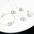 thumbnail image 2 of DESIGNICE 4Pcs Purple Interlocking Necklaces - Elegant, Best Friend Gifts, 2 of 4