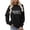 Black, variant on Grandma Print Women's Sweatshirt Long Sleeve Crewneck Regular Fit Fall Basic Pullover Sweater Spring Tops