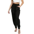 thumbnail image 2 of Doublju Women's Elastic Waist Fashion Jogger Pants (Plus Size Available), 2 of 4
