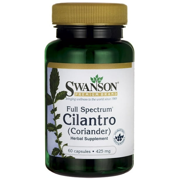 Swanson Cilantro (Coriander) 425 mg 60 Capsules.