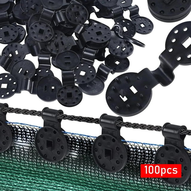 100 clips de gancho para sombra, red de sombra, abrazadera para toldo a prueba de viento, red de sombra para patio, clips de tela, agarre de bloqueo Medio