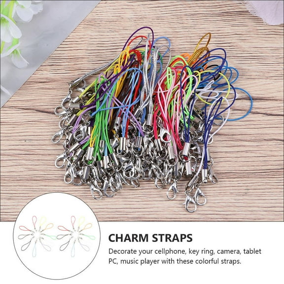 GOOHOCHY 200Pcs Mobile Phone Strap for Handmade Jewelry Accessories in Random Color