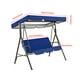 thumbnail image 5 of Cubierta para silla de columpio para jardín al aire libre, patio, asiento para silla de columpio y cubierta superior, toldo para sombrilla, azul Methold  HA005105-19, 5 of 6