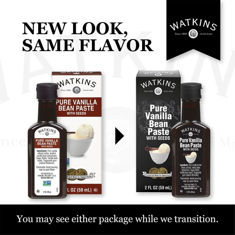Watkins, Vanilla Bean Paste, 2 oz., Natural/Pure Extract - Walmart.com