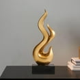 thumbnail image 6 of WLPZXP Modern Flame Statue Aesthetic Gift Abstract Sculpture for Bedroom Gold, 6 of 9