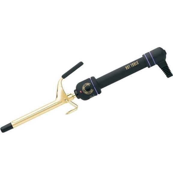 Hot Tools 5/8? Hair Curling Iron 24 K Gold Plated Barrel with Extra High Heat and Fast Heating with 10 Variable Heat Settings up to 430° F, Soft Grip Handle