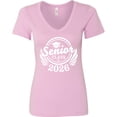 thumbnail image 3 of Inktastic Senior Class of 2026 in White with Graduation Cap Women's V-Neck T-Shirt, 3 of 5