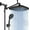 Black, variant on 5-Setting High Pressure Shower Head 12 inch Rain Shower Head with Handheld and Hose Black