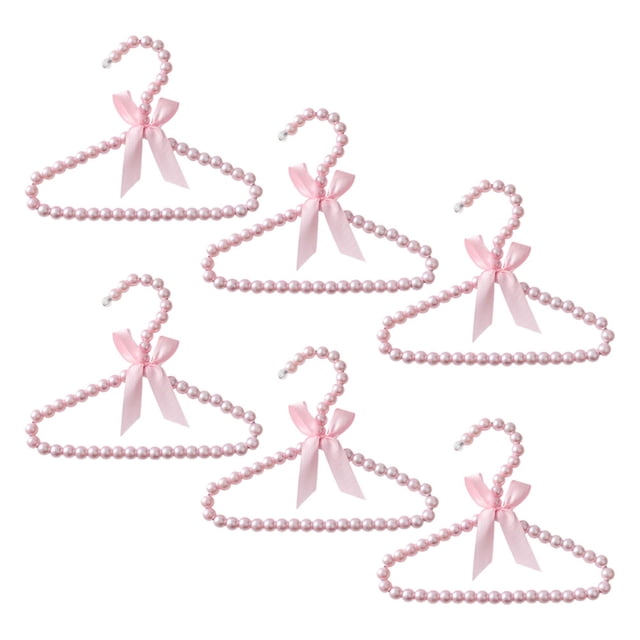 OUNONA 6Pcs Plastic Baby Hangers for Nursery Use with Clothes Hanging Function