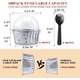 thumbnail image 3 of Moldes grandes para muffins de 150 g (paquete de 100), envoltorios de aluminio para cupcakes con tapas de cúpula, moldes desechables para muffins, moldes para ramequines de aluminio, soportes para, 3 of 5