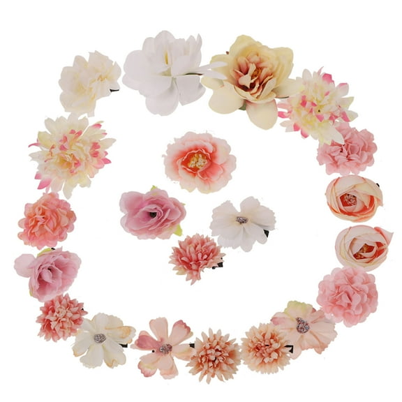 LULULION 21pcs Flower Claw Clip for Women Fresh Hair Accessory for Beach Party