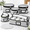 Gray-5 Piece Storage Set, variant on Gray 5 Piece Storage Set Quilted Dinnerware Storage Containers