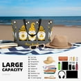 thumbnail image 6 of KLL Bee Kind Print Large Beach Tote Bag Women Waterproof Sandproof Zipper Beach Tote Bag for Pool Gym Grocery Travel with Wet Pocket, 6 of 7