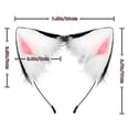 thumbnail image 2 of CuteStreet Furry Cat Ears Headband Handmade Faux Fur Cosplay Costume Party Hairband, 2 of 5