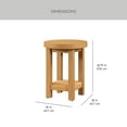 thumbnail image 5 of Better Homes & Gardens Vista Woven Coastal End Table, Light Honey, 5 of 14