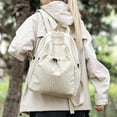 thumbnail image 2 of Casual Large Capacity Backpack Backpack Checkered Nylon Daypack with Multi Compartments Ergonomic Shoulder Strap for Travel, Hiking, Work and Daily Use 2026 Back to School(White,30X13X35CM), 2 of 4
