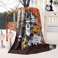 thumbnail image 2 of Spooky Halloween Scene Pattern Blanket,Comfortable Soft Flannel Throw Blanket,All Season,Warm Lightweight Blankets for Sofa Bed Couch Living Room Chair,40"x50", 2 of 4