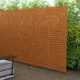 thumbnail image 5 of POSHIONS Louvered Decorative Screen Brown 76"H x 47.2"L x 15.14"W, 5 of 6