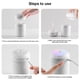thumbnail image 4 of Bewildely Humidificador de aire 300ml Dormitorio Interior Difusor de con luz nocturna Hotel Fogger Humidificación Mist Maker Home White Humidificadores Rosado Bewildely HA064164-03, 4 of 6